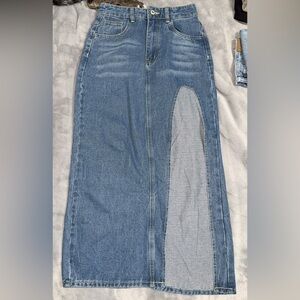 SHEIN denim skirt